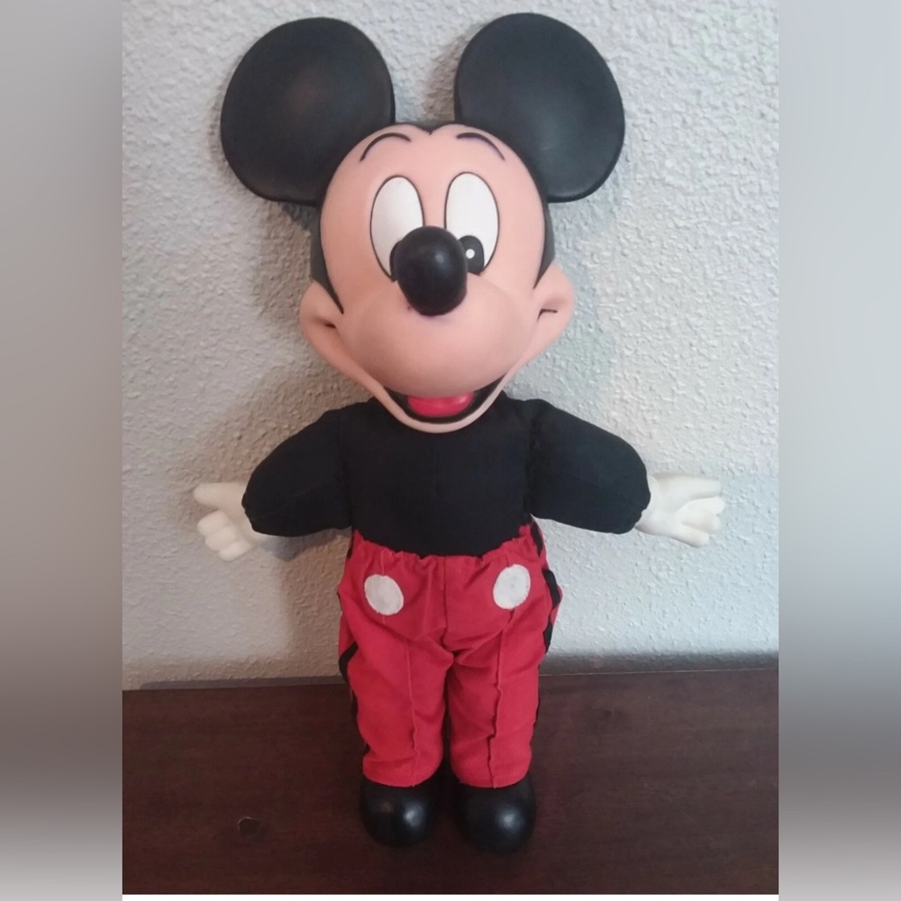 Disney Mickey Mouse Plush - Black and Red